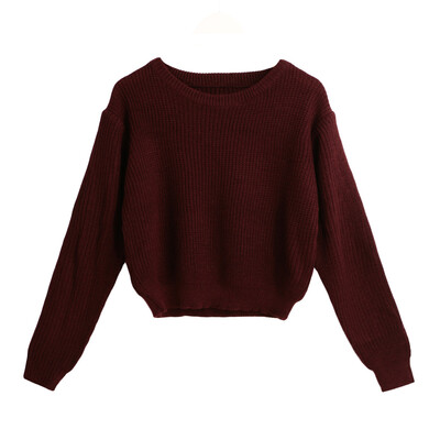 New Winter Women Knitted Sweater Solid O-Neck Long Sleeves Elegant Pullover Tops Knitwear Burgundy
New Winter Women Knitted Sweater Solid O-Neck Long Sleeves Elegant Pullover Tops Knitwear Burgundy