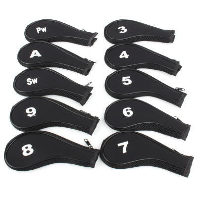 Greensen 10pcs Golf Club Iron Head PU Covers Set Putter Protector Case Kit Golf Accessory
Greensen 10pcs Golf Club Iron Head PU Covers Set Putter Protector Case Kit Golf Accessory