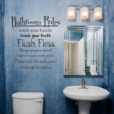 〖Follure〗Bathroom Rules Wash Vinyl Wall Home Decor Decal Quote Room Inspirational Cute
〖Follure〗Bathroom Rules Wash Vinyl Wall Home Decor Decal Quote Room Inspirational Cute