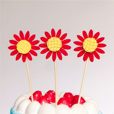 FUNNYBUNNY Sunflower Cake Baking Decoration Card Plug-in Sun Flower Flag Dessert Table Decoration Card Birthday Cake Topper
FUNNYBUNNY Sunflower Cake Baking Decoration Card Plug-in Sun Flower Flag Dessert Table Decoration Card Birthday Cake Topper