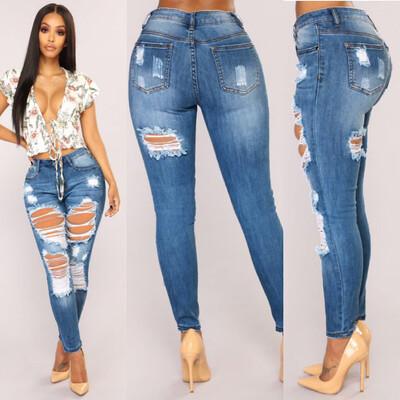 〖Follure〗Fashion Women Jeans Denim Hole Female Mid Waist Stretch Slim Sexy Pencil Pants
〖Follure〗Fashion Women Jeans Denim Hole Female Mid Waist Stretch Slim Sexy Pencil Pants