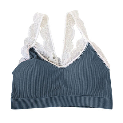 Lace Stitching Bottoming Womens Vest Bralette Without Steel Ring Integrated Detachable Sponge bralette Bras For Women New
Lace Stitching Bottoming Womens Vest Bralette Without Steel Ring Integrated Detachable Sponge bralette Bras For Women New