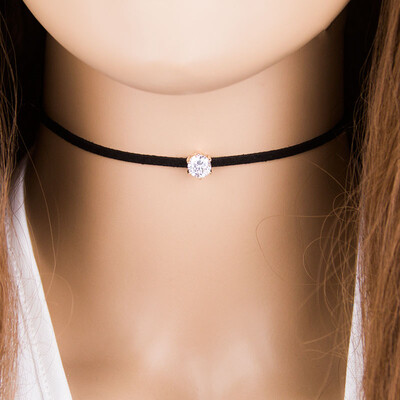 New Retro Punk Choker Necklace AAA Zircon CZ Crystal Six Claw Maxi Black Suede Choker necklace For Women Gift N6
New Retro Punk Choker Necklace AAA Zircon CZ Crystal Six Claw Maxi Black Suede Choker necklace For Women Gift N6