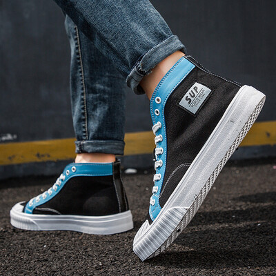 Summer breathable board shoes high top shoes OFF joint canvas shoes WHITE Korean version of tide shoes Gao Bang Air Force One ro s
Summer breathable board shoes high top shoes OFF joint canvas shoes WHITE Korean version of tide shoes Gao Bang Air Force One ro s