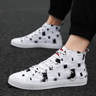 Mens Shoes in Autumn Fashion High-Up Canvas Board Shoes Leisure Cloth Shoes Korean Summer Fashion Shoes
Mens Shoes in Autumn Fashion High-Up Canvas Board Shoes Leisure Cloth Shoes Korean Summer Fashion Shoes