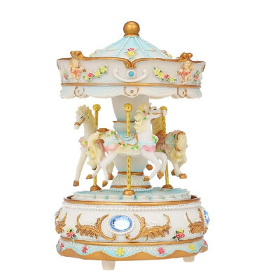 Mini Carousel Clockwork Music Box Colorful LED Merry-go-round Musical Box Gift for Girlfriend Kids Children Christmas Festival Pur
Mini Carousel Clockwork Music Box Colorful LED Merry-go-round Musical Box Gift for Girlfriend Kids Children Christmas Festival Pur