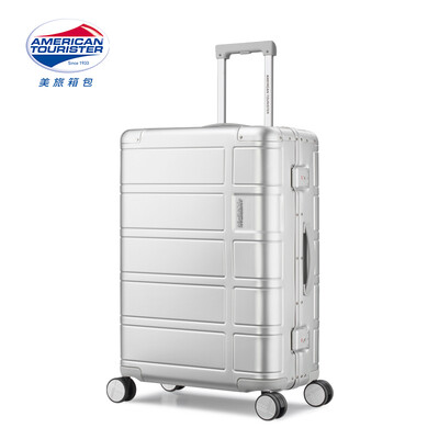 American Travel AmericanTourister Trolley Case Aluminum Magnesium Alloy Travel Case 25 Inch Male&Female Luggage Mechanical Bearing Universal Wheel TSA Lock TI2 Silver
American Travel AmericanTourister Trolley Case Aluminum Magnesium Alloy Travel Case 25 Inch Male&Female Luggage Mechanical Bearing Universal Wheel TSA Lock TI2 Silver