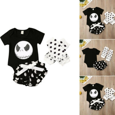 Toddler Baby Girls Halloween Tops Romper Shorts Leg Warmers Outfits Clothes Set
Toddler Baby Girls Halloween Tops Romper Shorts Leg Warmers Outfits Clothes Set