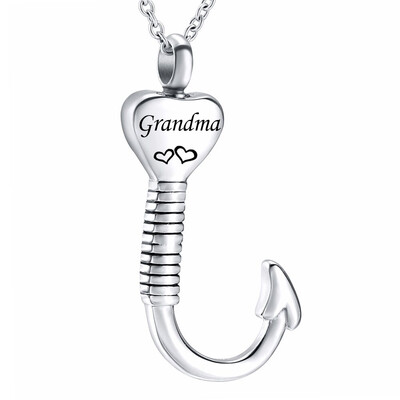 Gone Fishing Urn Necklace for Ashes Fish Hook Cremation Urn Pendant Fishing in Heaven Keepsake Jewelry
Gone Fishing Urn Necklace for Ashes Fish Hook Cremation Urn Pendant Fishing in Heaven Keepsake Jewelry