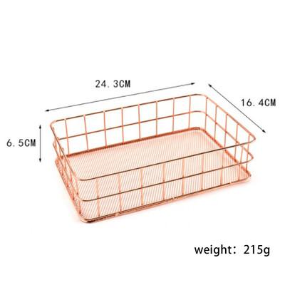 Rose Gold Wrought Iron Storage Basket Metal Tray Vintage Desktop Storage Organization Fruit Storage Basket
Rose Gold Wrought Iron Storage Basket Metal Tray Vintage Desktop Storage Organization Fruit Storage Basket