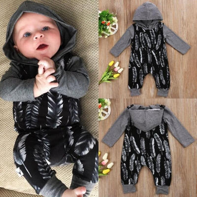 Hoodie Newborn Baby Boys Feather Hooded Printed Bodysuit Romper Jumpsuit Playsuit Outfit Clothes
Hoodie Newborn Baby Boys Feather Hooded Printed Bodysuit Romper Jumpsuit Playsuit Outfit Clothes
