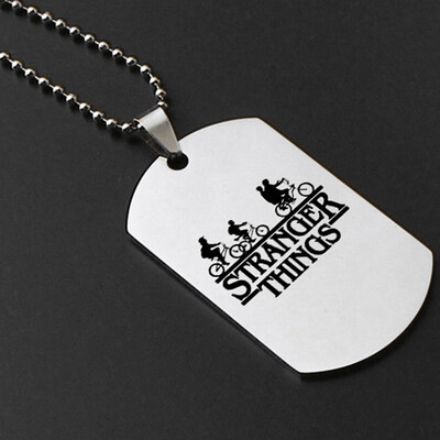 Stranger Things Necklace Creative Stainless Steel Military Charms Pendant Chokers Jewelry Gifts for Women Girls
Stranger Things Necklace Creative Stainless Steel Military Charms Pendant Chokers Jewelry Gifts for Women Girls