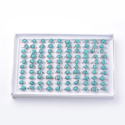 Synthetic Turquoise Rings with Alloy Findings Mixed Size Mixed Shape Platinum 1620mm 100pcsbox
Synthetic Turquoise Rings with Alloy Findings Mixed Size Mixed Shape Platinum 1620mm 100pcsbox