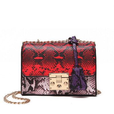 High Quality Snake Female Messenger Bag Fashion Luster Serpentine Women Cross Body bag Popular Chains PU Leather Lady Flap Bag
High Quality Snake Female Messenger Bag Fashion Luster Serpentine Women Cross Body bag Popular Chains PU Leather Lady Flap Bag