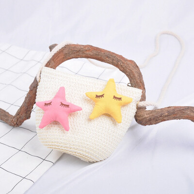 1Pc Children Cute Five-pointed Star Design Cross-body Handbag Fashion Girls Kids Straw Shoulder Messenger Bag
1Pc Children Cute Five-pointed Star Design Cross-body Handbag Fashion Girls Kids Straw Shoulder Messenger Bag