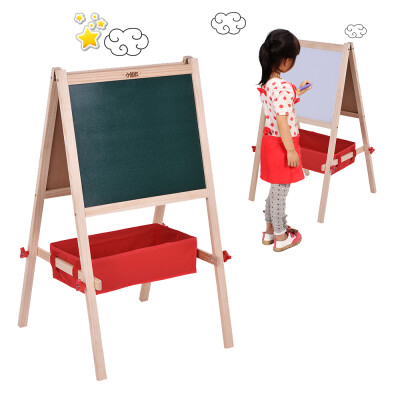Kids Wooden Art Easel Chalkboard White Drawing Board Dual-sided Magnetic Education Board with Magnetic Letters Marker Pen Chalks S
Kids Wooden Art Easel Chalkboard White Drawing Board Dual-sided Magnetic Education Board with Magnetic Letters Marker Pen Chalks S
