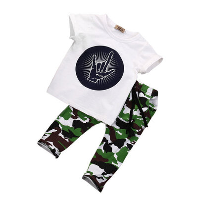 2Pc New Fashion Toddler Baby Kids Boys Clothes Tops T-shirt Camouflage Pants Outfits Set
2Pc New Fashion Toddler Baby Kids Boys Clothes Tops T-shirt Camouflage Pants Outfits Set
