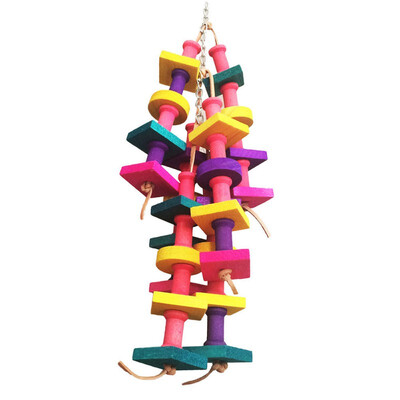 Parrot Building Blocks Toys Wood Ladder Macaw Rainbow Bite String Toys Chewing Swing Toy For Small Medium And Large Parrots
Parrot Building Blocks Toys Wood Ladder Macaw Rainbow Bite String Toys Chewing Swing Toy For Small Medium And Large Parrots