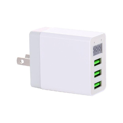 LED Display 3 USB Charger Universal Mobile Phone USB Charger Fast Charging Wall Charger
LED Display 3 USB Charger Universal Mobile Phone USB Charger Fast Charging Wall Charger