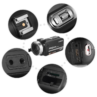 Andoer HDV-301LTRM 1080P FHD Digital Video Camera Camcorder DV Recorder IR Nightshot 24MP 16X Digital Zoom 30 Inch LCD Touchscree
Andoer HDV-301LTRM 1080P FHD Digital Video Camera Camcorder DV Recorder IR Nightshot 24MP 16X Digital Zoom 30 Inch LCD Touchscree