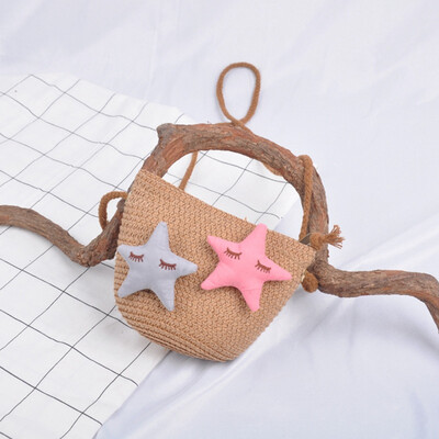 1Pc Children Cute Five-pointed Star Design Cross-body Handbag Fashion Girls Kids Straw Shoulder Messenger Bag
1Pc Children Cute Five-pointed Star Design Cross-body Handbag Fashion Girls Kids Straw Shoulder Messenger Bag