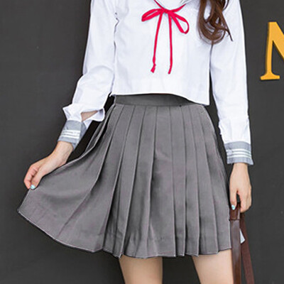 Gobestart Women Fashion School Uniform Pure Color Pleated Skirt Academic Style Skirt
Gobestart Women Fashion School Uniform Pure Color Pleated Skirt Academic Style Skirt