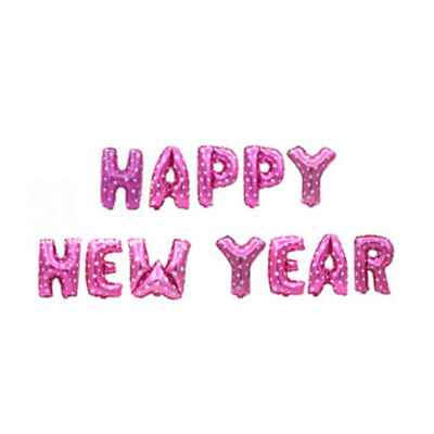 HAPPY NEW YEAR" English Letters Foil Balloons Family Gathering New Year Party Decoration 12 PCS 16 Inch
HAPPY NEW YEAR" English Letters Foil Balloons Family Gathering New Year Party Decoration 12 PCS 16 Inch