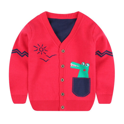 2018 New Autumn Winter Cotton Dinosaur Pattern Pocket Sweater Baby Children Boys Girls Knitted Cardigan Outerwear
2018 New Autumn Winter Cotton Dinosaur Pattern Pocket Sweater Baby Children Boys Girls Knitted Cardigan Outerwear