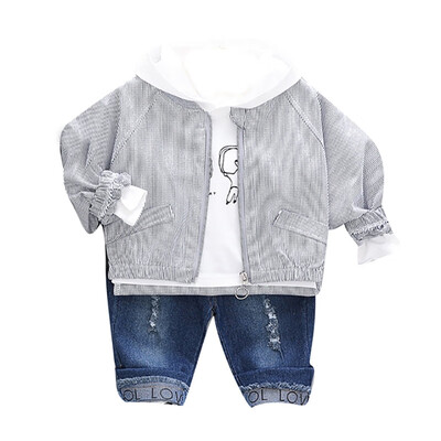 Autumn Baby Boy Girl Cute Long Sleeve Cartoon Print Hoodie T-shirt Striped Sweatshirt Denim Trousers Casual Outfits
Autumn Baby Boy Girl Cute Long Sleeve Cartoon Print Hoodie T-shirt Striped Sweatshirt Denim Trousers Casual Outfits