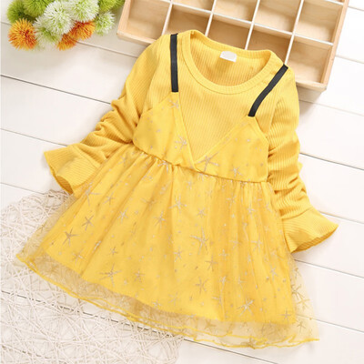 Baby Girl Princess Dress Fake 2 Piece Toddler Cartoon Star Pattern Long Sleeve Cotton Mesh Dresses Spring
Baby Girl Princess Dress Fake 2 Piece Toddler Cartoon Star Pattern Long Sleeve Cotton Mesh Dresses Spring
