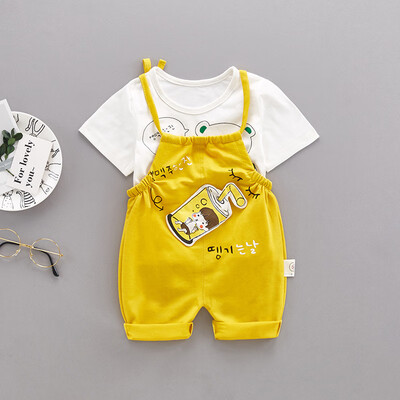 newborn clothes cotton cute pattern printed t-shirt with cotton overalls baby boys girl clothes summer children clothing
newborn clothes cotton cute pattern printed t-shirt with cotton overalls baby boys girl clothes summer children clothing