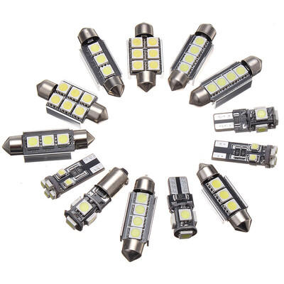 13pcs DC 12V 6000K White Car Interior LED Light Kit Golf 6 MK6 GTI 2010-2015 FrontRear Dome Reading Bulb
13pcs DC 12V 6000K White Car Interior LED Light Kit Golf 6 MK6 GTI 2010-2015 FrontRear Dome Reading Bulb