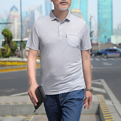 Tailored Fashion Men Middle-aged Pocket Slim Slim Short Sleeve Turn-down Collar T-shirts
Tailored Fashion Men Middle-aged Pocket Slim Slim Short Sleeve Turn-down Collar T-shirts