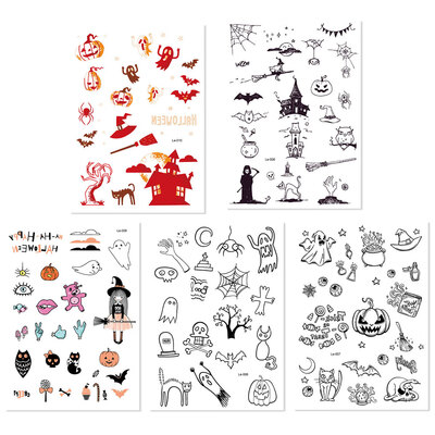 5PCS Halloween Luminous Tattoo Ghost Taty Kids Fake Tattoo Witch Glowing in Dark Waterproof Temporary Tattoo Stickers
5PCS Halloween Luminous Tattoo Ghost Taty Kids Fake Tattoo Witch Glowing in Dark Waterproof Temporary Tattoo Stickers