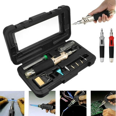 10 In 1 HS-1115K Professional Butane Gas Welder Soldering Iron Set Torch Pen Tool Kit
10 In 1 HS-1115K Professional Butane Gas Welder Soldering Iron Set Torch Pen Tool Kit