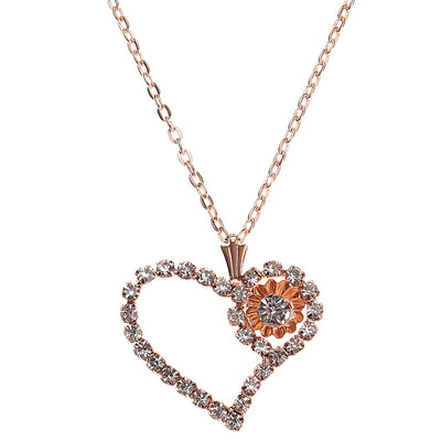 Simple Love Heart Flower Pendant&Necklace SliverRose Gold Chain Fashion Couple Jewelry
Simple Love Heart Flower Pendant&Necklace SliverRose Gold Chain Fashion Couple Jewelry