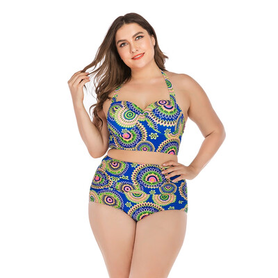 Women Tankini Printed Halter Top High Waist Bikini Swimwear Lady Underwire Padded Bra Plus Size Swimsuit Beach Suit
Women Tankini Printed Halter Top High Waist Bikini Swimwear Lady Underwire Padded Bra Plus Size Swimsuit Beach Suit