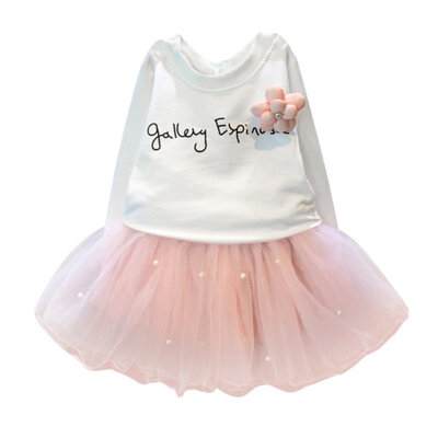 Toddler Baby Girl Clothes Set Long Sleeve T-ShirtMesh Skirt Suit Children Clothing 2 PCS
Toddler Baby Girl Clothes Set Long Sleeve T-ShirtMesh Skirt Suit Children Clothing 2 PCS