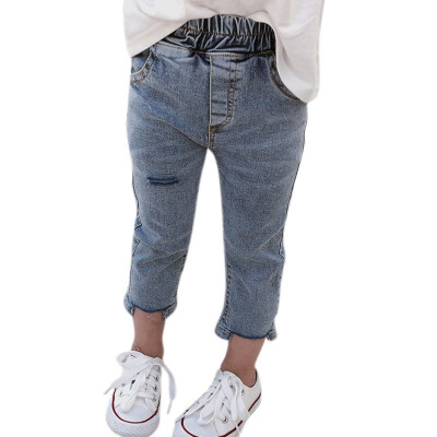 Children Toddler Kids Baby Girls Elastic Waist Pants Ripped Denim Clothes Jeans Pants hot
Children Toddler Kids Baby Girls Elastic Waist Pants Ripped Denim Clothes Jeans Pants hot