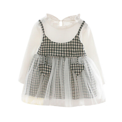 Autumn Casual Baby Girls Plaid Print Long Sleeve Fake 2 Piece Dress Kids Princess Sundress
Autumn Casual Baby Girls Plaid Print Long Sleeve Fake 2 Piece Dress Kids Princess Sundress