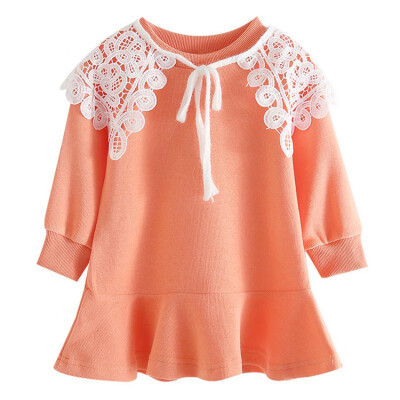 Children Autumn Dress Girls Cute Solid Color Lace Doll Collar Princess Long-Sleeved Sweet Princess Dress
Children Autumn Dress Girls Cute Solid Color Lace Doll Collar Princess Long-Sleeved Sweet Princess Dress