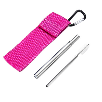 Portable Stainless Steel Telescopic Drinking Straw For Travel Reusable Collapsible Metal Drinking Straw With Bag And Brush Set x
Portable Stainless Steel Telescopic Drinking Straw For Travel Reusable Collapsible Metal Drinking Straw With Bag And Brush Set x