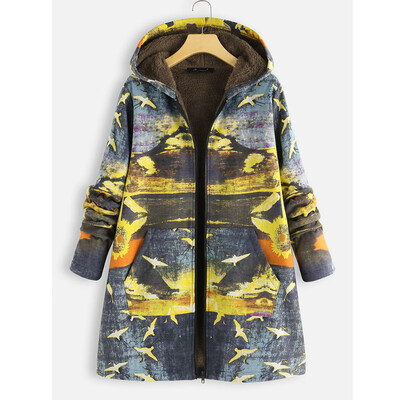 Toponeto Plus Size Women Winter Warm Printed Pockets Thicker Zipper Hooded Coat Outwear
Toponeto Plus Size Women Winter Warm Printed Pockets Thicker Zipper Hooded Coat Outwear