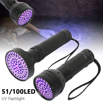 51100 LED UV Flashlight Black Light Ultraviolet Blacklight Detector Aluminum Torch Light UV Lamp
51100 LED UV Flashlight Black Light Ultraviolet Blacklight Detector Aluminum Torch Light UV Lamp