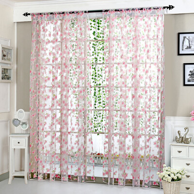 Gobestart Flower Sheer Curtain Tulle Window Treatment Voile Drape Valance 1 Panel Fabric 
Gobestart Flower Sheer Curtain Tulle Window Treatment Voile Drape Valance 1 Panel Fabric