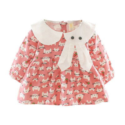 Autumn Casual Baby Girls Dresses 1Y-4Y Long Sleeve Cartoon Rabbit Print Dress Kids Pageant Dresses 2 Colors
Autumn Casual Baby Girls Dresses 1Y-4Y Long Sleeve Cartoon Rabbit Print Dress Kids Pageant Dresses 2 Colors