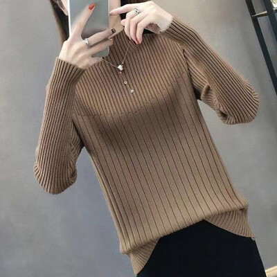 Women Sweater Knitted Winter Sweater New Half-high Collar Sweater Women\s Color Slim Long-sleeved Pullover Sweater Tops
Women Sweater Knitted Winter Sweater New Half-high Collar Sweater Women\s Color Slim Long-sleeved Pullover Sweater Tops