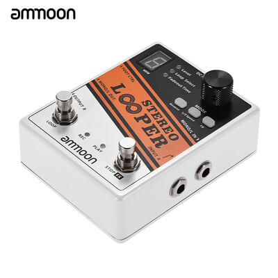 ammoon STEREO LOOPER Loop Record Guitar Effect Pedal 10 Independent Loops Max 10min Recording Time for Each Loop Unlimited Overd
ammoon STEREO LOOPER Loop Record Guitar Effect Pedal 10 Independent Loops Max 10min Recording Time for Each Loop Unlimited Overd