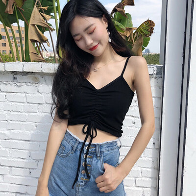 Summer Women Deep V Neck Camis Elastic Bottoming Bow Sleeveless Knitted Female Top Female Base Tank Tops
Summer Women Deep V Neck Camis Elastic Bottoming Bow Sleeveless Knitted Female Top Female Base Tank Tops