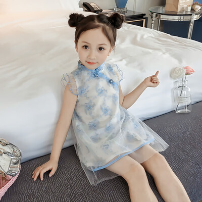 Girls National Wind Princess Mesh Cute Sweet Long Sleeve Embroidered Lace Sleeveless Cheongsam Dress 2-7Y Toddler Girl Dress
Girls National Wind Princess Mesh Cute Sweet Long Sleeve Embroidered Lace Sleeveless Cheongsam Dress 2-7Y Toddler Girl Dress